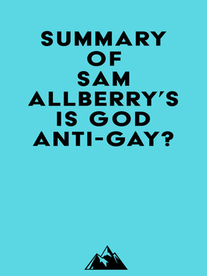 cover image of Summary of Sam Allberry's Is God anti-gay?